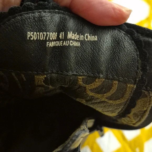 Fly London Black Heeled Boots/Lace Up Front/Side Zipper Size 41 9.5 - Picture 6 of 6